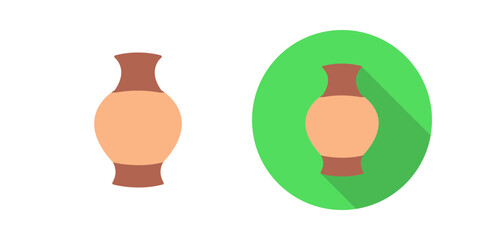Antique Jar Vector Icon