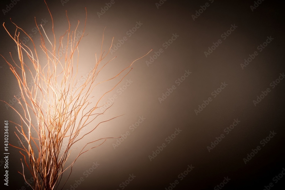 Fototapete A vibrant display of neurons and synapses interconnected through glowing lines shines against a dark gradient background, showcasing complexity and connectivity