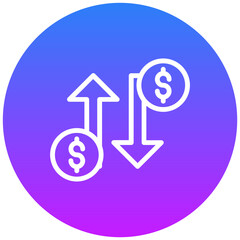 Fluctuate Vector Icon