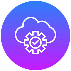 Cloud Service Vector Icon