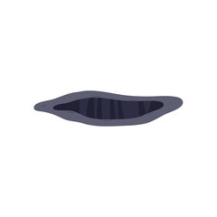 hole on the road vector illustration.