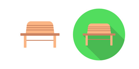 Garden Bench Vector Icon