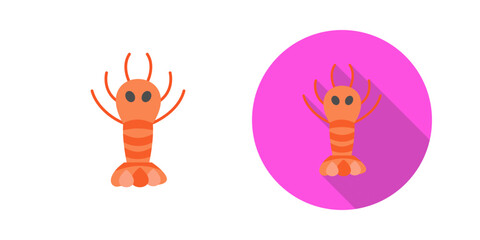 Lobster Vector Icon