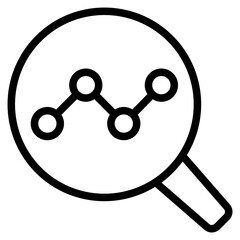 Analysis icon in vector illustration