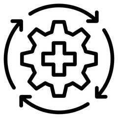 Eficiency medical icon in vector illustration