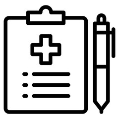 Medical record icon in vector illustration