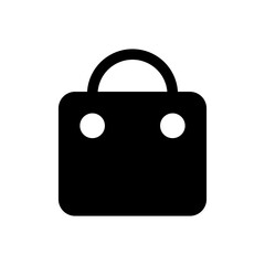 Simple vector icon shopping bag
