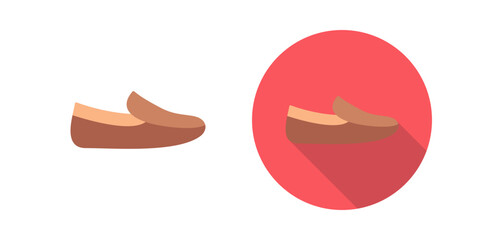 Men's Loafers Vector Icon