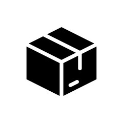 product, gift, box, package, product management, cube solid or glyph icon