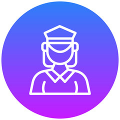 Obraz premium Postwoman Icon