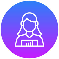 Research Analyst Female Icon