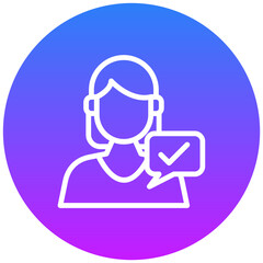 Sales Rep Female Icon