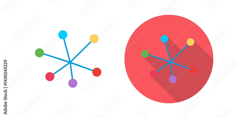 Canvas Prints intranet vector icon