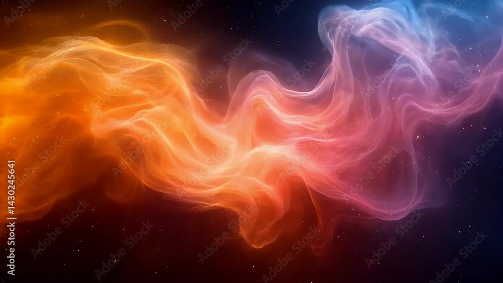 Aufkleber vibrant colorful abstract wave of light patterns in stunning atmospheric background with beautiful s