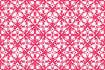 Pink Geometric Seamless Pattern