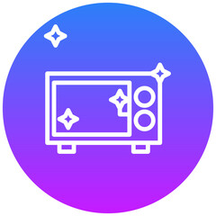 Cleaning Microwave Icon