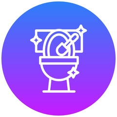 Cleaning Toilet Icon