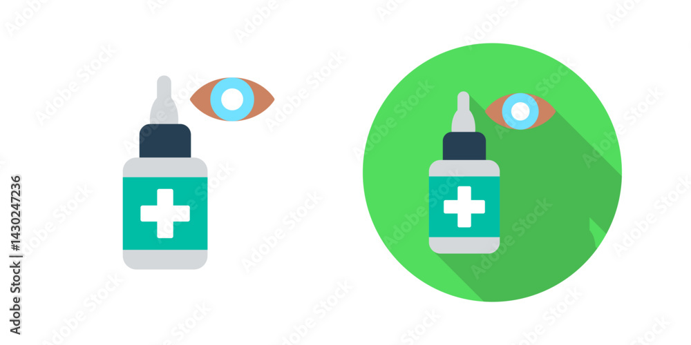 Canvas Prints eye drop vector icon
