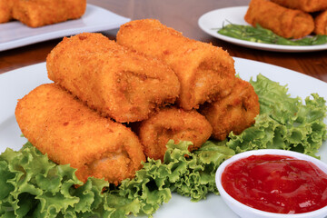 Authentic Indonesian Rissoles Arranged for Serving