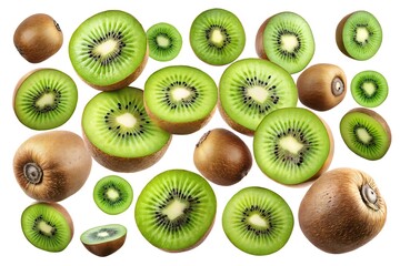 Fototapeta premium Close up of a bunch of kiwi fruit