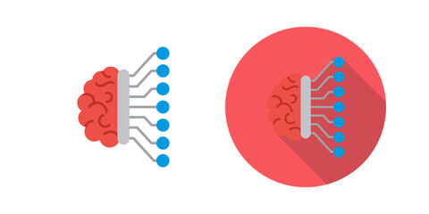 Machine Learning Vector Icon
