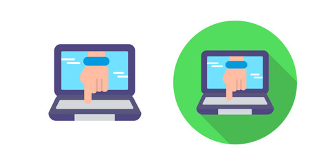 Computer Hacking Vector Icon