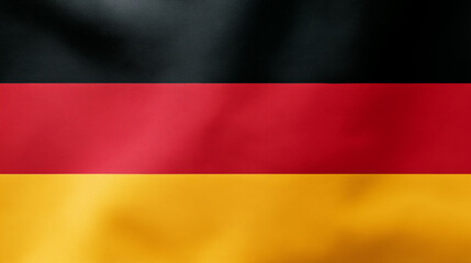 Obraz premium German Flag in soft color: The flag of Germany, a symbol of unity and history, floats gracefully with soft light, showcasing the nation's iconic emblem