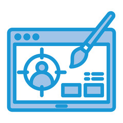 Design Software Icon,graphic design line flat_Ux Design