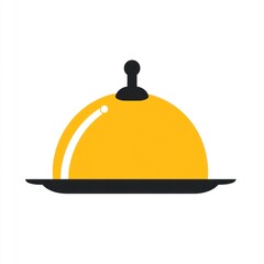 Obraz premium Empty Covered Serving Dish on White Background