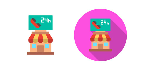 24 hours Vector Icon