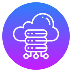 Cloud Database Icon