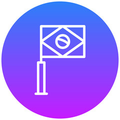 Brazilian Flag Colors Icon