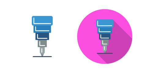 Fine Tip Pen Vector Icon