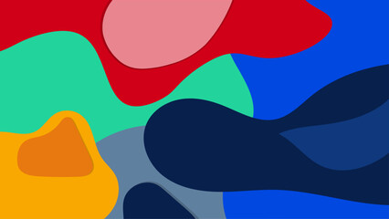 Flat Abstract Colorful Background Design