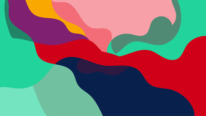 Flat Abstract Colorful Background Design