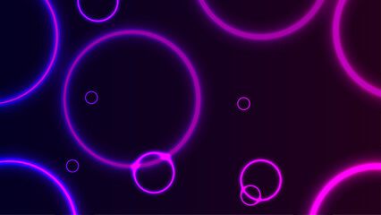 Neon Abstract Design of Colorful Background