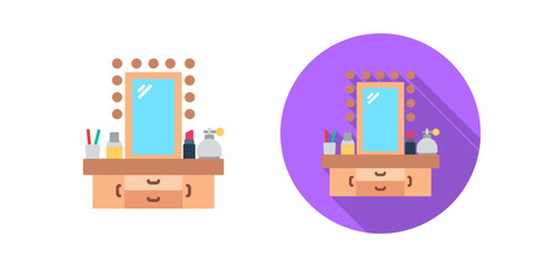 Dressing Table Vector Icon