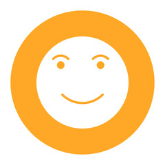Fototapeta premium Smiling Face Icon