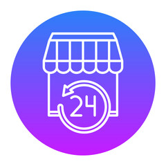 24 Hrs Open Icon