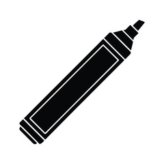 Black silhouette of a marker vector Art & Illustration