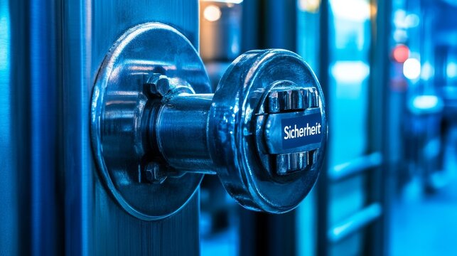 Hintergrundbild zum Thema "Sicherheit" f&Atilde;&frac14;r eine Webseite, die Sicherheitstechnik f&Atilde;&frac14;r Antriebe und Automation anbietet mit der Farbe blau