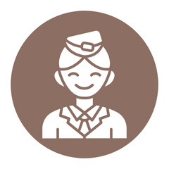 Flight Attendant Icon
