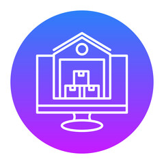 Online Warehouse Icon