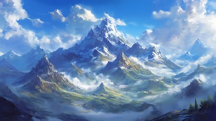 A mountain range that looks like giant waves

