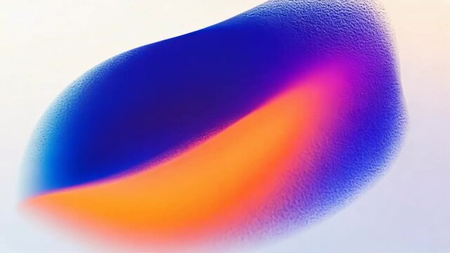 A white background with blue purple and orange gradient shape on grainy textures, gradient color, grainy textures, gradient textures