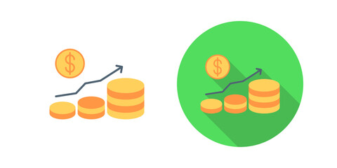 Money Growth Vector Icon