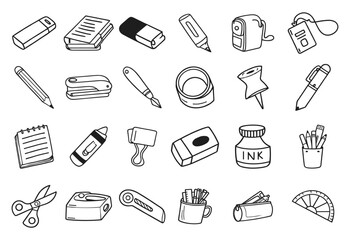 Back to School: Sketch-Style Stationery Set