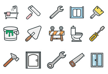 Obraz premium Building, Painting, and Plumbing: A Visual Guide