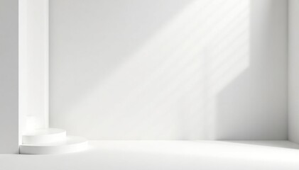 Fototapeta premium Immaculately smooth white backdrop, perfect for design , unblemished, background
