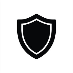 Vector shield icon with ribbon for security and protection design